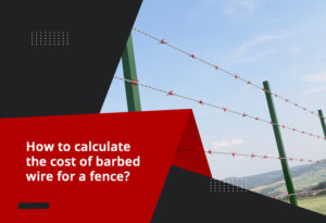 How to calculate the cost of barbed wire for a fence?