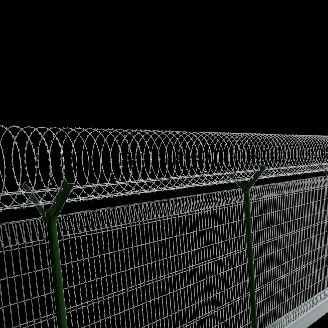 Razor Blade Tape as Fence Top